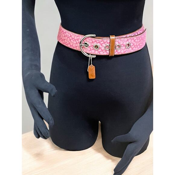 NWT Y2K Coach 3977 Mini Signature Soho Belt Size Large - Picture 3 of 8